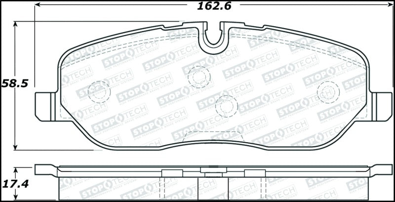 Stoptech 308.1098 Street Brake Pads