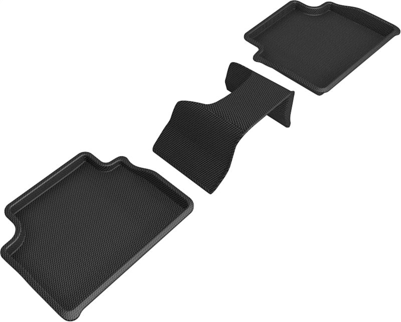 3D MAXpider L1AR00121509 fits Alfa Romeo 17-21 Giulia / Giulia Quadrifoglio Kagu 2nd Row Floormats - Black