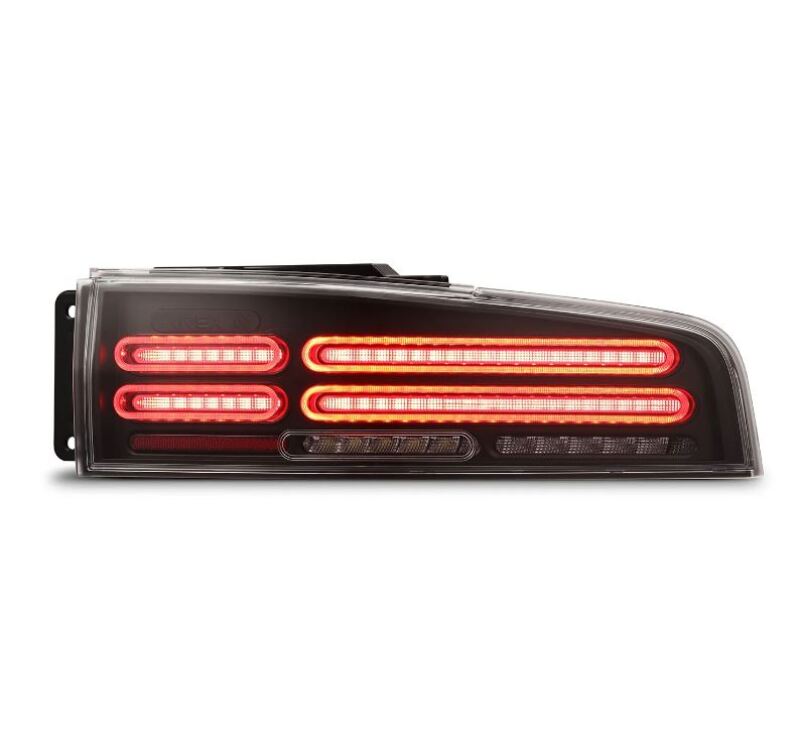AlphaRex 691012 23-25 fits Nissan Z Nova-Series Quad-Loop Style Prismatic LED Tail Lights - Blk