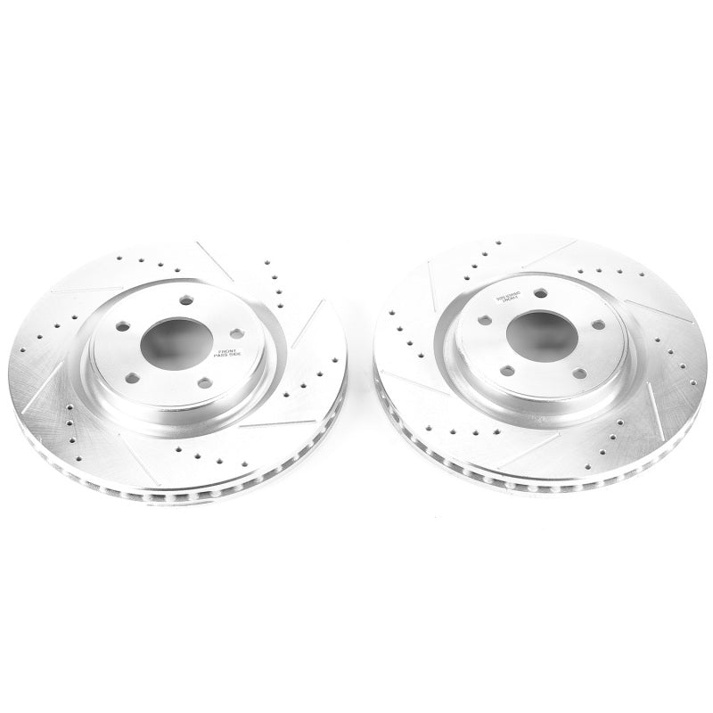 PowerStop fits Nissan 14-19 Rogue Front Evolution Drilled & Slotted Rotors -