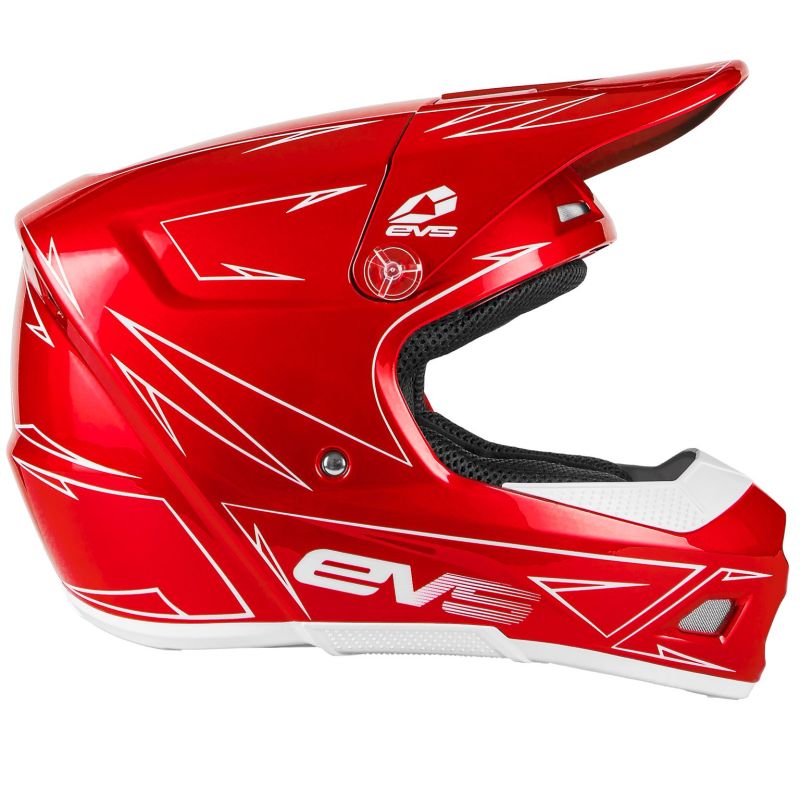 EVS HE21T3P-RD-L T3 Pinner Helmet Red Youth - Large