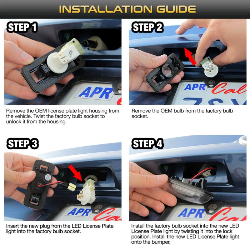 9045127 Xtune fits Subaru 13-18 BRZ T10 Connector LED License Plate Bulb Assem