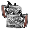 9022760 Xtune fits Chevy 07-14 Suburban 1500/2500 Crystal Headlights Chrome HD