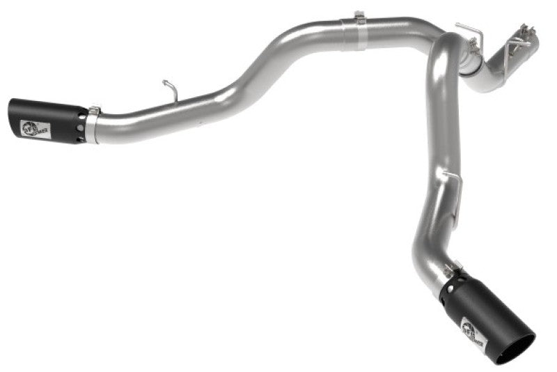 AFE 49-44126-B Bore-HD 4in 409SS DPF-Back Exhaust System w/Black Tip 20 fits GM
