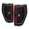 xTune 9042188 09-14 fits Ford F-150 Light Bar LED Tail Lights - Black (ALT-JH-F