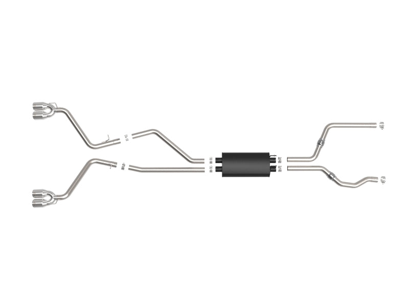 AFE 49-33139-P orce-Xp 2.5in. 304 SS C/B Exhaust 20-21 fits Ford Explorer V6-3.
