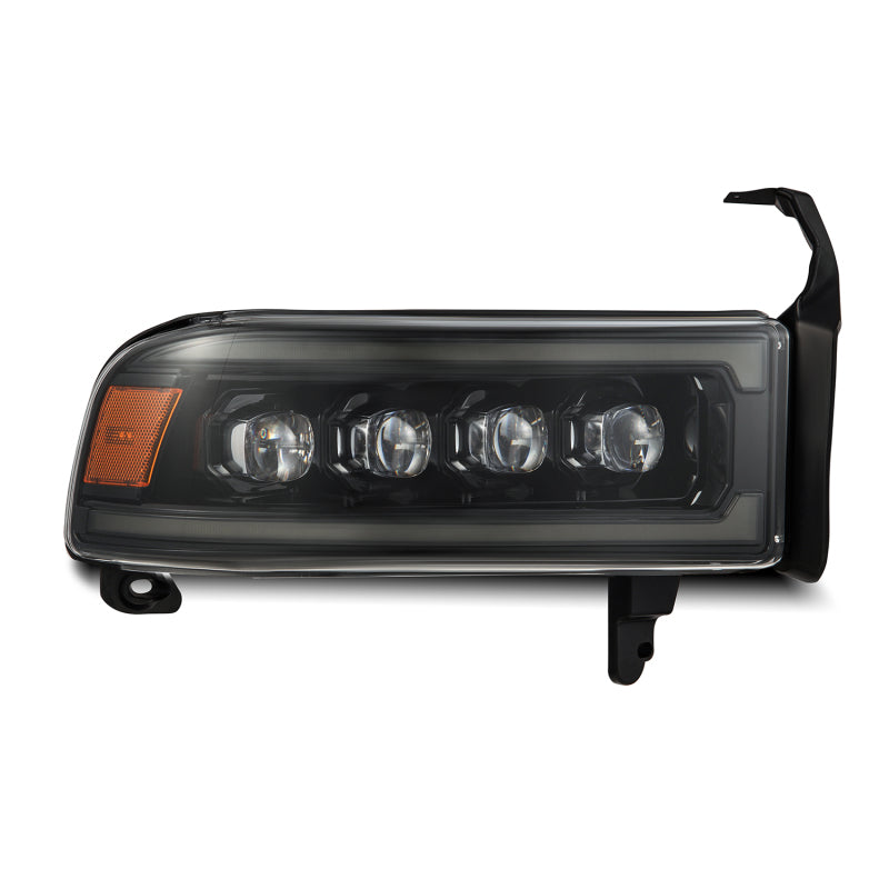 AlphaRex 880352 94-01 fits RAM 1500 NOVA LED Proj Headlights Alpha-Blk w/Activ Light/Seq Signal/SB DRL