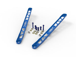 AFE 450-721003-L L 304 Stainless Steel Front Suspension Strut Brace Blue - fits