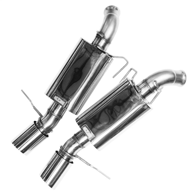 Kooks 11306100 05-09 fits Ford Mustang GT 4.6L 3V 2 1/2in SS Axle Back Exhaust w/ 4in Polished Slash Cut Tips