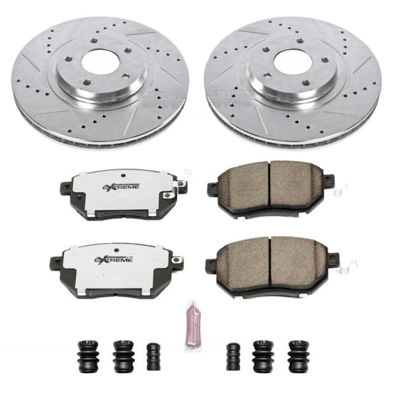 PowerStop K091-26 03-05 fits Infiniti FX35 Front Z26 Street Warrior Brake Kit