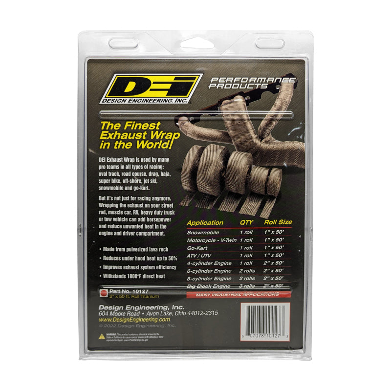 DEI  10127 Exhaust Wrap 2in x 50ft - Titanium
