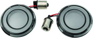 Kuryakyn 2907 Kuryakyn Tracer L.E.D. Front Turn Signal Insert, Red Light, Smoke Lens 1156
