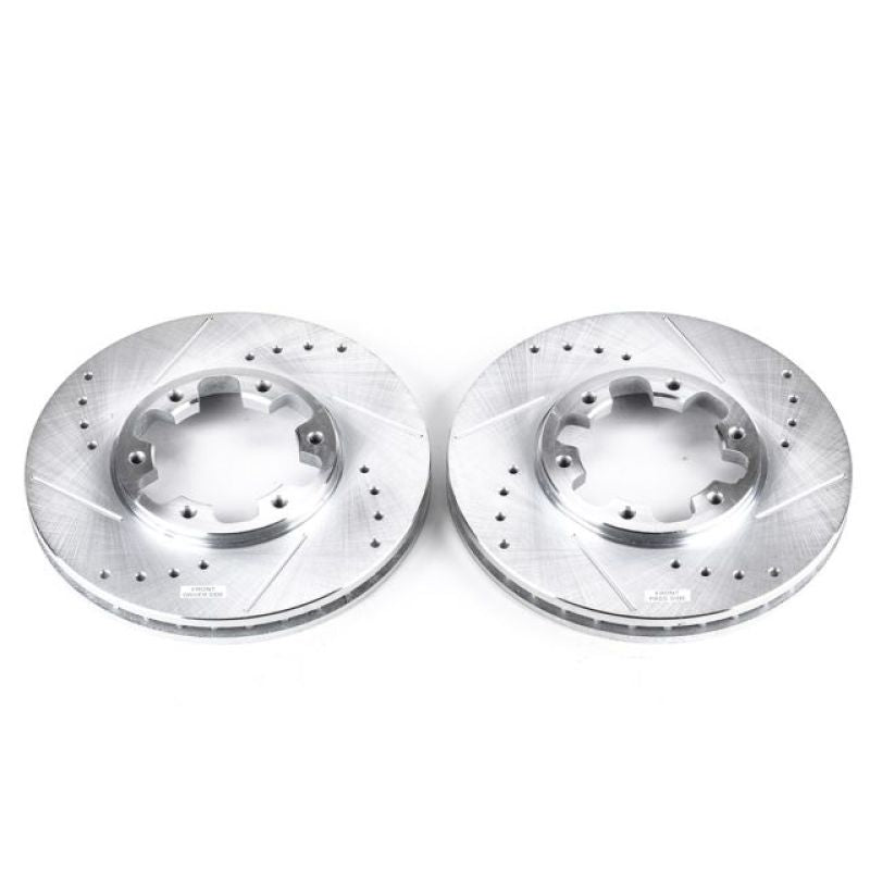 PowerStop fits Nissan 03-04 Frontier Front Evolution Drilled & Slotted Rotors -
