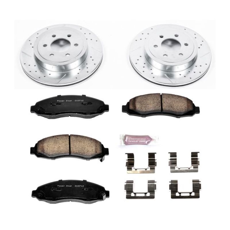 PowerStop K2187 fits Dodge 03-04 Dakota Front Z23 Evolution Sport Brake Kit
