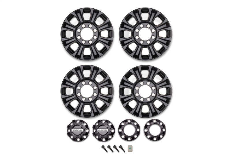 fits Ford 05-22 Racing M-1007K-1808SD Super Duty 18x8 Matte Black Wheel Kit