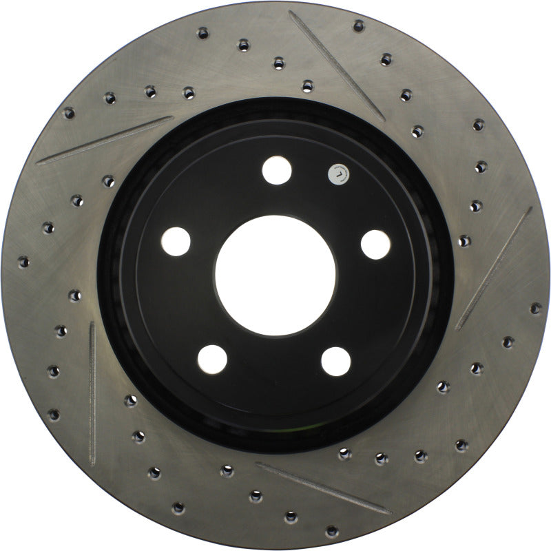 Stoptech 127.58008R 11-12 Dodge Durango Sport Drilled & Slotted Front Passenger-Side Brake Rotor