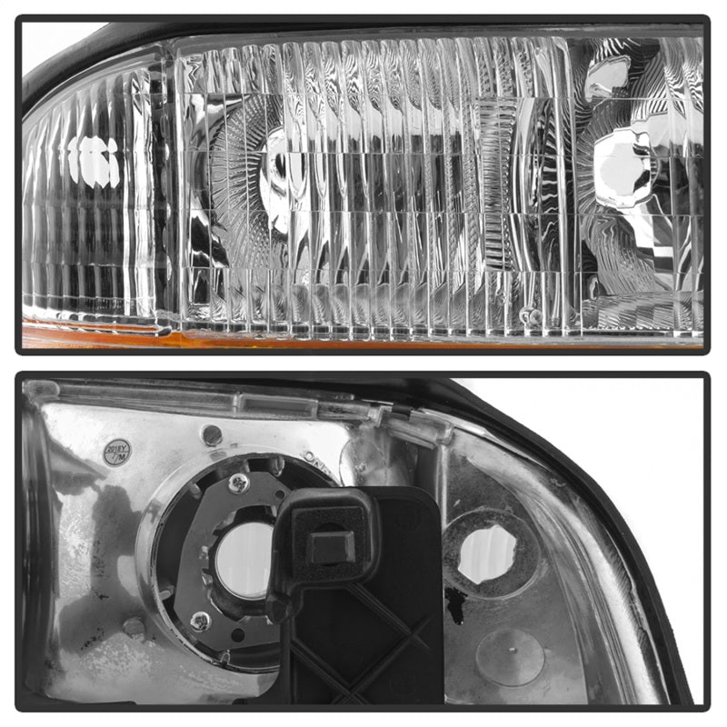 xTune 9042690 98-01 fits GMC Jimmy S15 (w/Fog Lights) OEM Headlights w/Amber Bu