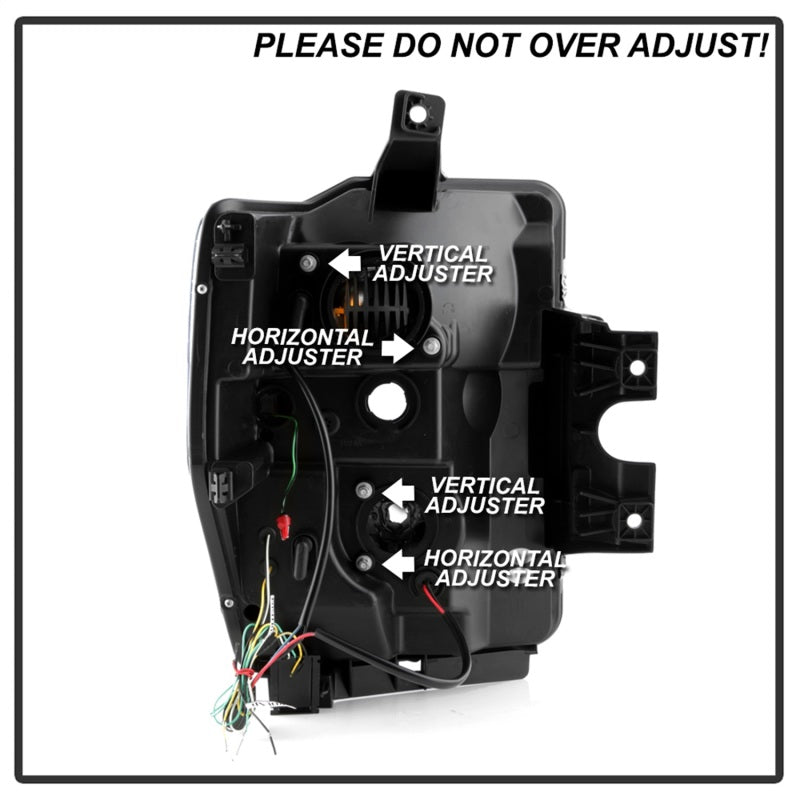 Spyder 5087751 fits Ford 08-10 F-250/350/450 V2 High-Power LED Headlights-Switc