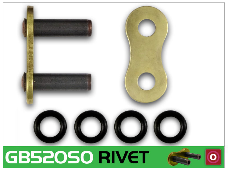 RK Chain GB520SO-RL GB520SO-RIVET - Gold