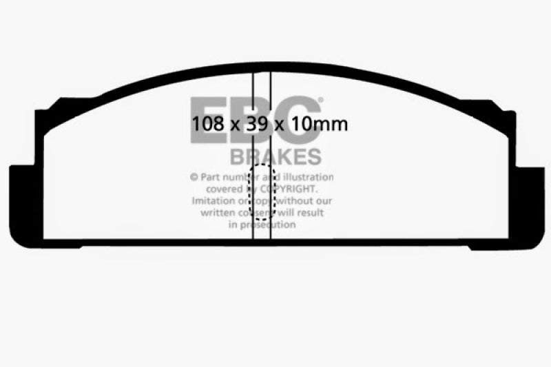 EBC DP2130 fits Fiat 68-83 124 1.6 Greenstuff Rear Brake Pads