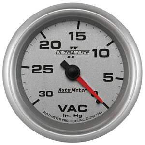 AutoMeter 7784 AutoMeter Gauge Vacuum 2-5/8in. 30Inhg Mechanical Ultra-Lite II