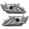 ANZO 121551 2009 fits Toyota 07-20 Camry Projector Headlight Chrome Amber (OE Replacement)