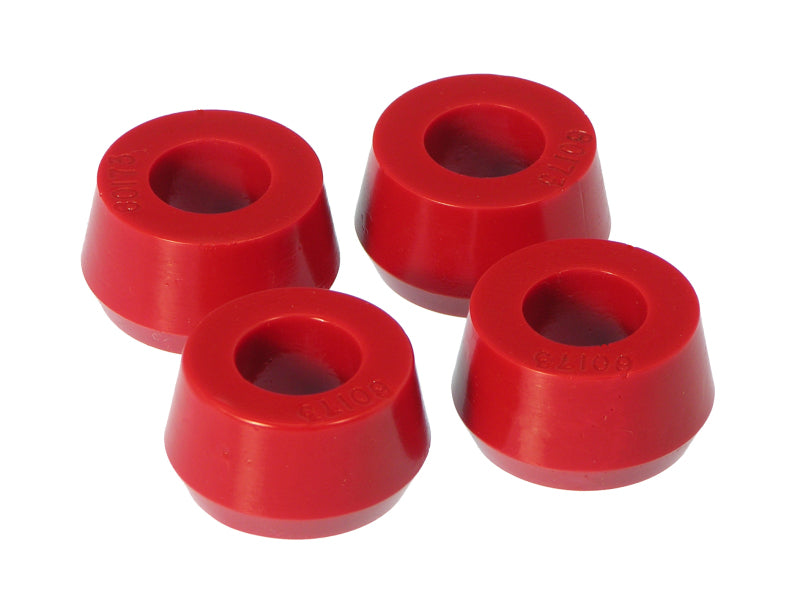 Prothane 19-917 Universal Shock Bushings - Large Hourglass - 11/16 ID - Red
