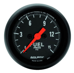 AutoMeter 2661 Autometer 2 1/16in 0-15 PSI Fuel Pressure Gauge Digital Stepper Motor Z Series