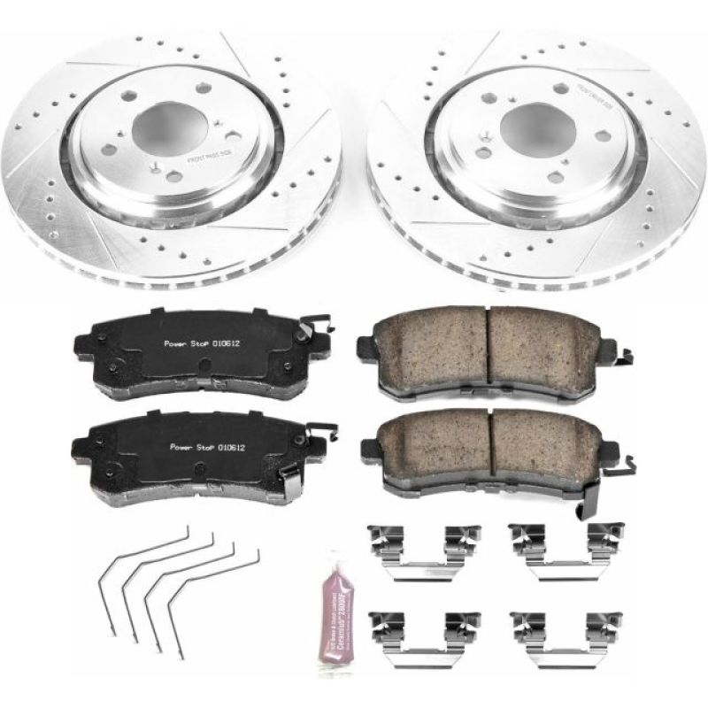 PowerStop K6959 fits Honda 15-17 Odyssey Front Z23 Evolution Sport Brake Kit