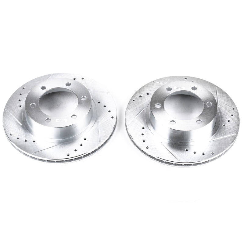 PowerStop fits Toyota 96-02 4Runner Front Evolution Drilled & Slotted Rotors -
