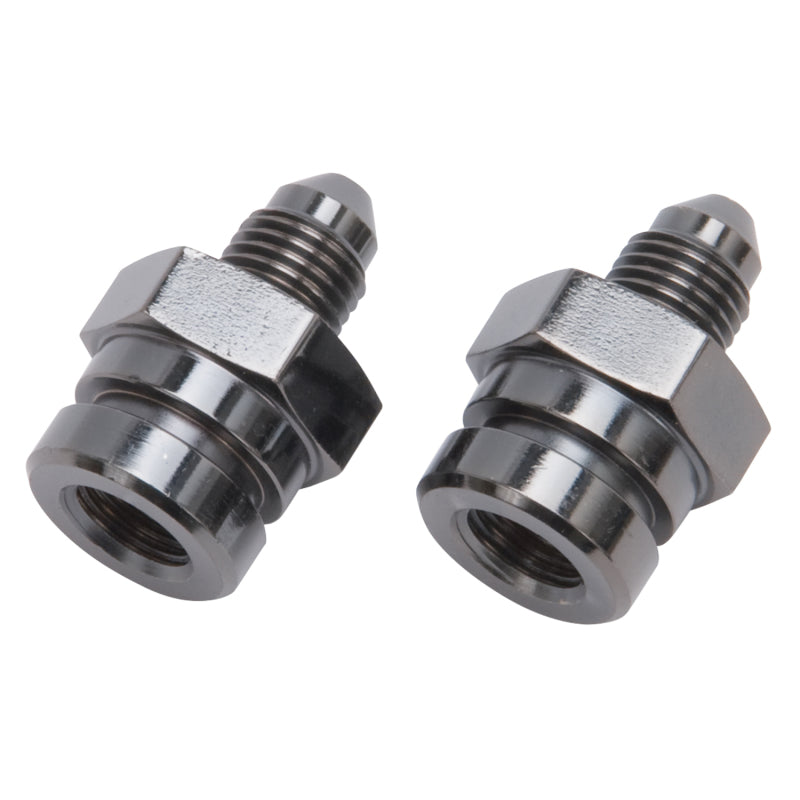 Russell 641293 Performance -3 AN SAE Adapter Fitting (2 pcs.) (Black)