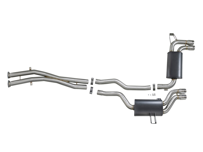 AFE 49-36344-P orce-Xp 2.5in 304 SS Cat-Back Exhaust w/ Polished Tips 01-06 fit