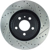 Stoptech 127.61114L Slotted & Drilled Sport Brake Rotor - 2015 Ford Mustang Non-Brembo - Front Left