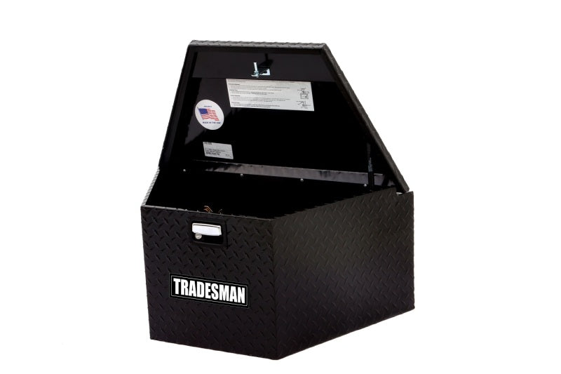 Tradesman 76120 Aluminum Trailer Tongue Storage Box (16in.) - Black
