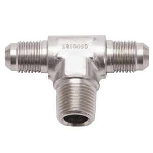 Russell 660121 Performance -6 AN to 3/8in NPT Flare to Pipe Tee Fitting