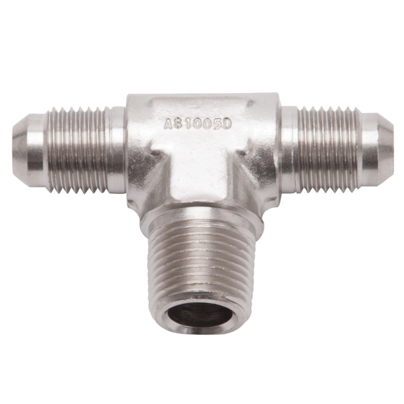 Russell 660121 Performance -6 AN to 3/8in NPT Flare to Pipe Tee Fitting