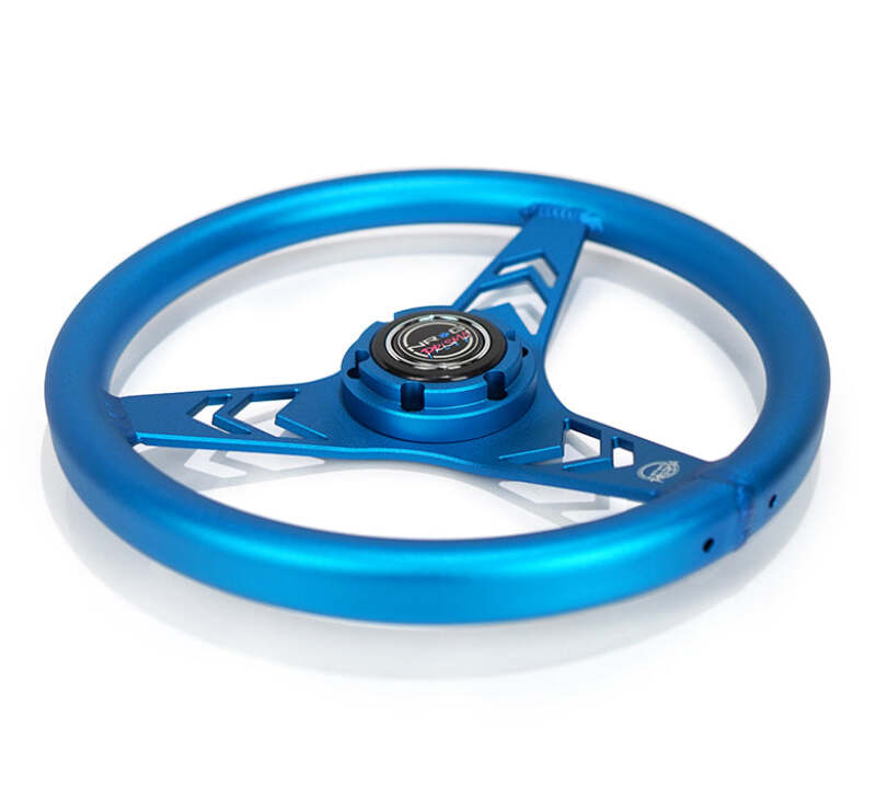 NRG RST-070-BL RST-070-BL Aluminum Steering Wheel 330mm - Arow Cutout -