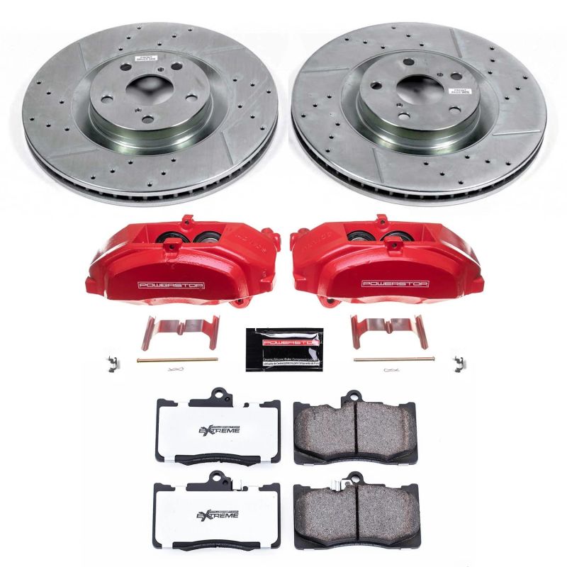 Power Stop KC6355-26 15-21 fits Lexus RC350 Front Z26 Street Kit w/Cals