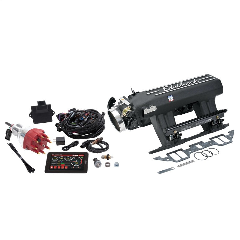Edelbrock 35923 Pro Flo 4 XT EFI System Seq Port BB fits Chrysler RB 413-440ci 625 Max HP 35lb/hr Black Finish