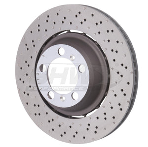 SHW Performance PRL41587 SHW 18-19 fits Porsche 911 GT3 4.0L w/o Ceramics Left Rear Drill-Dimp LW Brake Rotor (99135240780)