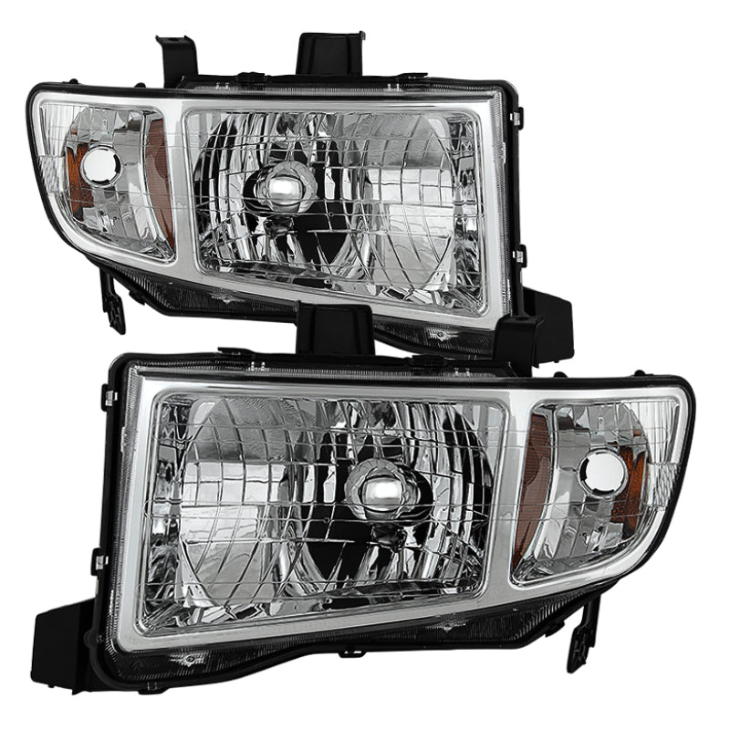 9025501 Xtune fits Honda 06-13 Ridgeline Crystal Headlights Chrome HD-JH-HRID0