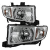 9025501 Xtune fits Honda 06-13 Ridgeline Crystal Headlights Chrome HD-JH-HRID0