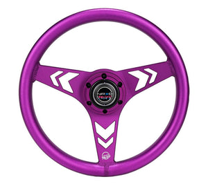 NRG RST-070-PP RST-070-PP Aluminum Steering Wheel 330mm - Arow Cutout -