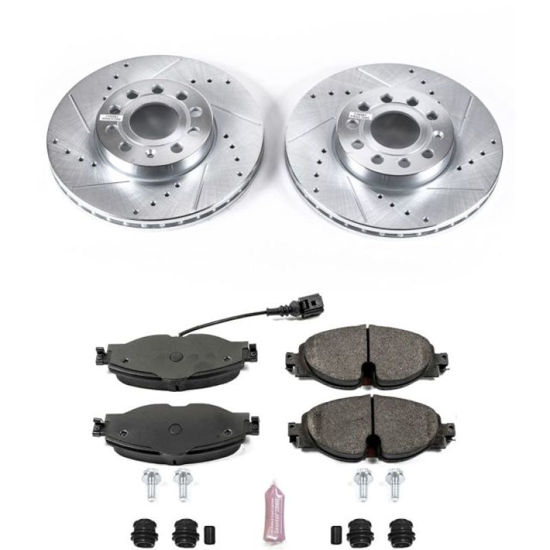 PowerStop K7080 fits Audi 15-18 A3 Front Z23 Evolution Sport Brake Kit