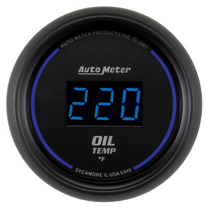 AutoMeter 6948 Autometer Cobalt Digital 52.4mm 0-340 deg F Oil Temperature Gauge