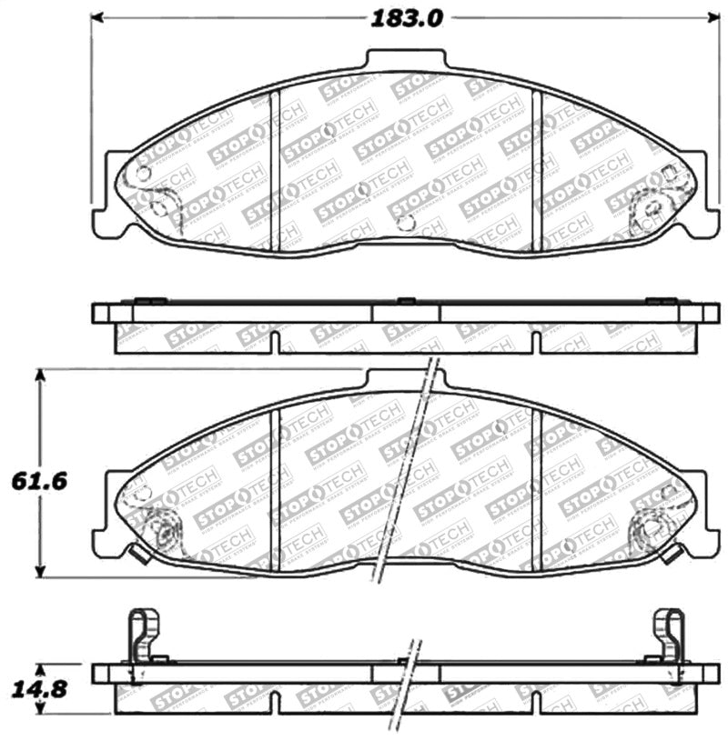 Stoptech 309.0749 Performance Brake Pads