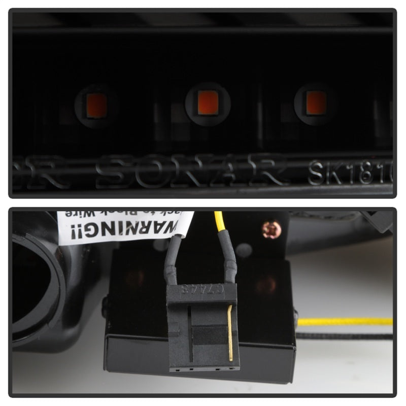Spyder 5088147 fits Mitsubishi 08-14 Lancer/Evolution X V2 LED Tail Lights - Bl
