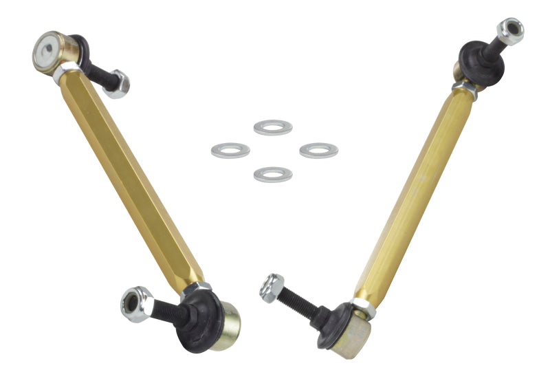 Whiteline KLC106 fits Mini 02-06 Cooper S Front Swaybar link kit-Adjustable ball end links