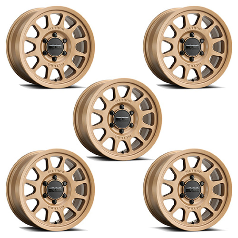 fits Ford 21-23 Racing M-1007K-M1785BR Bronco (Excl Bronco Raptor) 17x8.5 Method Bronze Wheel Kit