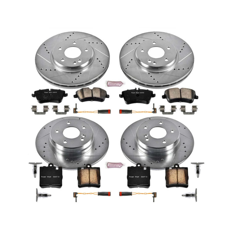PowerStop K2783 fits Mercedes-Benz C230 Front & Rear Z23 Evolution Brake Kit